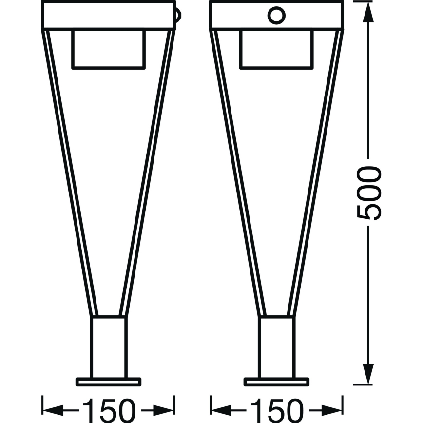 Ledvance - Lâmpada solar LED exterior com sensor BOUQUET LED/6W/3,7V 2200 mAh IP44