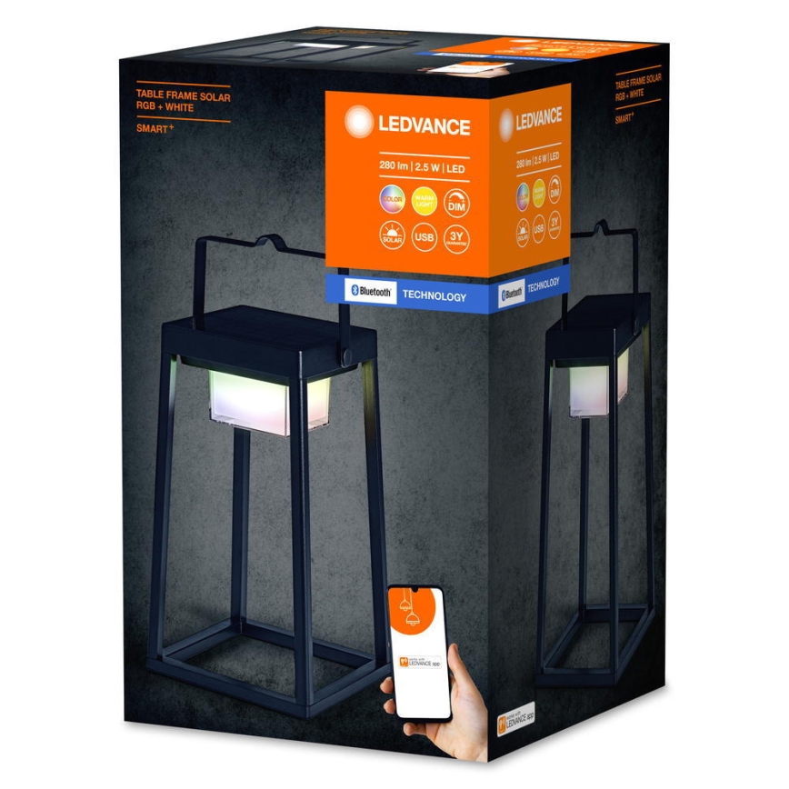 Ledvance - Lâmpada solar LED RGBW regulável SMART+ TABLE LED/2,5W/3,7V 2200 mAh IP44