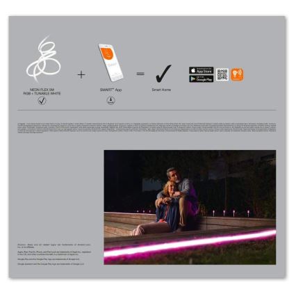 Ledvance - LED RGB+TW Regulação exterior tira SMART+ FLEX 5m LED/20W/230V 2700K-6500K IP44 Wi-Fi