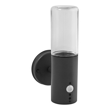 Ledvance - Luminária de parede exterior com sensor FIGO CYLINDER 1xE27/20W/230V