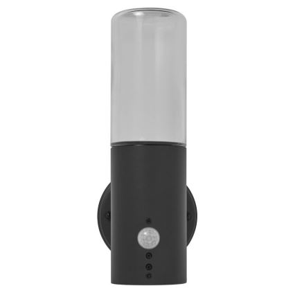 Ledvance - Luminária de parede exterior com sensor FIGO CYLINDER 1xE27/20W/230V