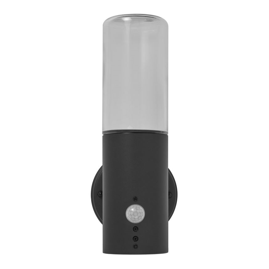 Ledvance - Luminária de parede exterior com sensor FIGO CYLINDER 1xE27/20W/230V