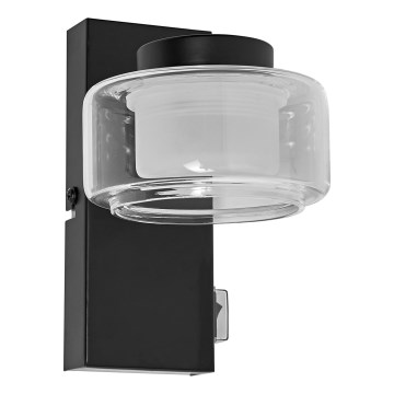 Ledvance - Luminária de parede LED para banheiro ORBIS FLAME LED/5,5W/230V 3000/4000K IP44 preta