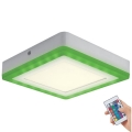 Ledvance - Luminária de teto LED RGB dimmerizável LED/19W/230V + controlo remoto