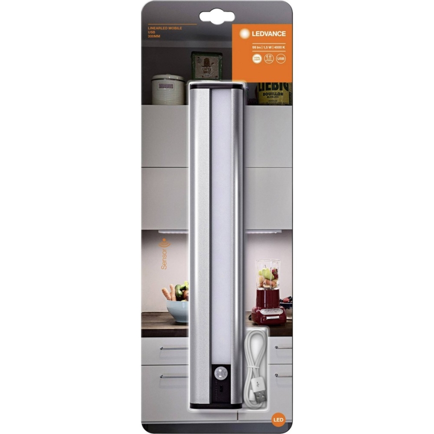 Ledvance - Luminária LED para baixo do armário com sensor MOBILE LED/1,5W/5V 1800 mAh