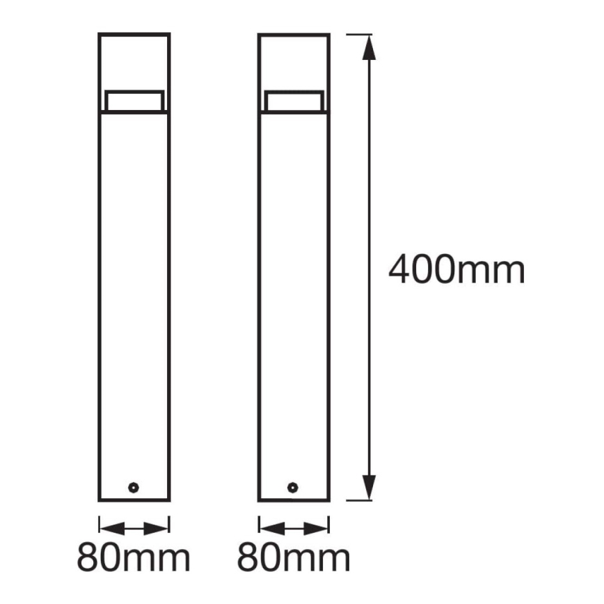 Ledvance - Luminária LED para exterior CRYSTAL LED/4,5W/230V IP44 40 cm