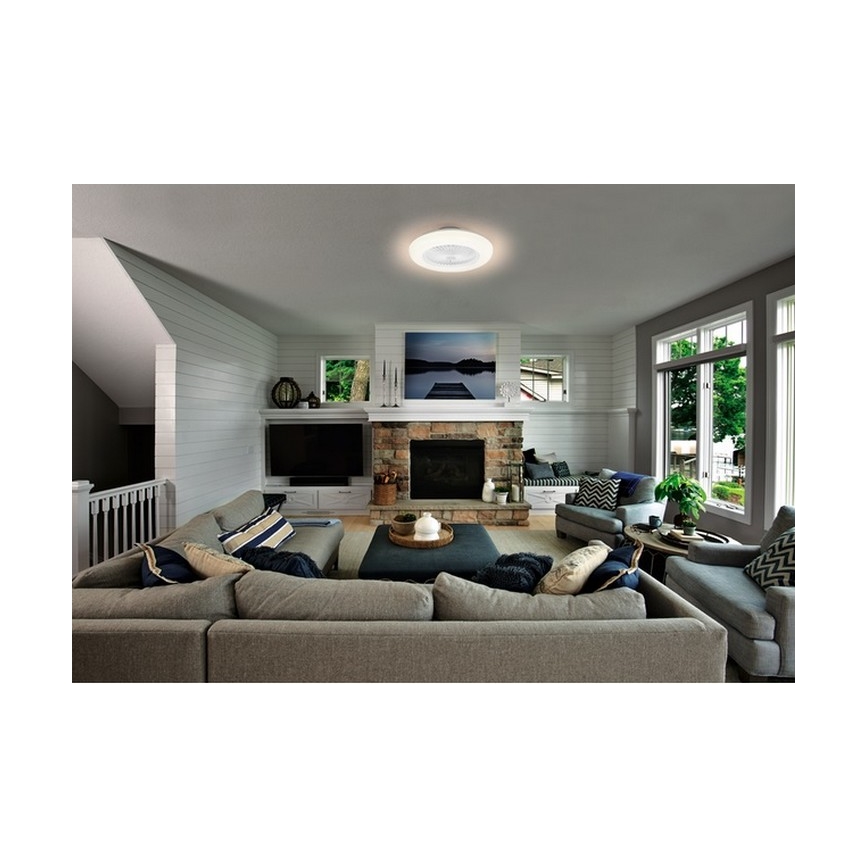 Ledvance - Luminária de teto LED dimmerizável com ventilador SMART+ LED/35W/230V Wi-Fi 3000-6500K + controlo remoto