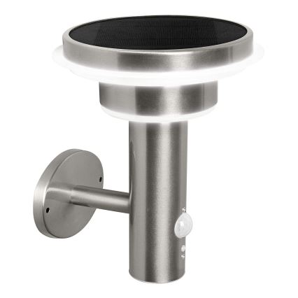 Ledvance - Luminária solar LED regulável com sensor de movimento e crepúsculo CIRCLE LED/6W/3,2V 2200 mAh IP44