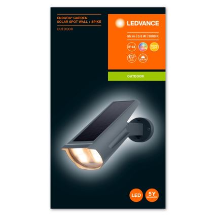 Ledvance - Luminária Solar LED RGB ENDURA LED/0,5W/3,6V 1200 mAh IP44