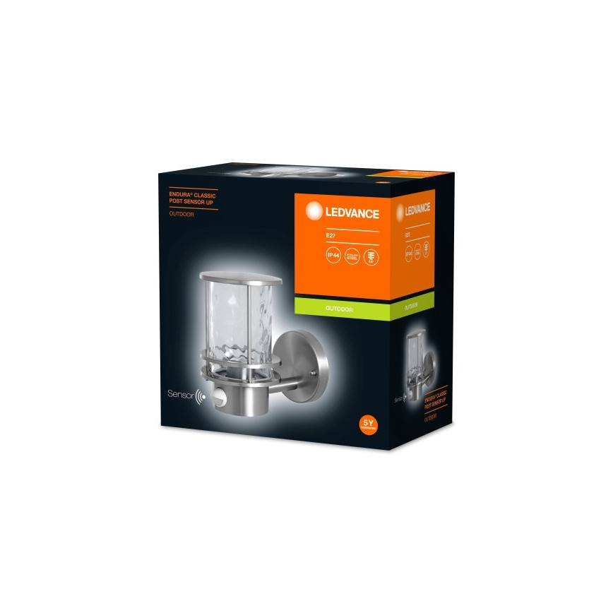 Ledvance - Luz de parede de exterior com sensor ENDURA 1xE27/60W/230V IP44