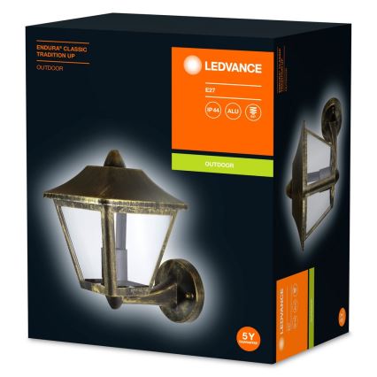 Ledvance - Luz de parede de exterior ENDURA 1xE27/60W/230V IP44