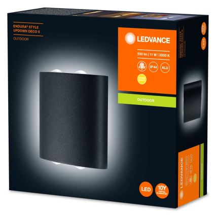 Ledvance - Luz de parede LED de exterior ENDURA 2xLED/11W/230V IP44