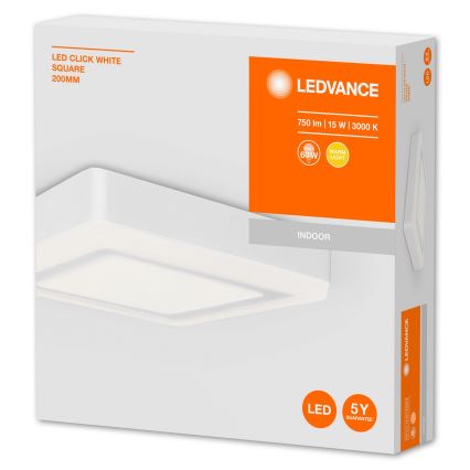Ledvance - Luz de teto LED CLICK LED/15W/230V