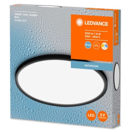 Ledvance - Plafonier LED para casa de banho DISC LED/18W/230V 3000/4000K IP44