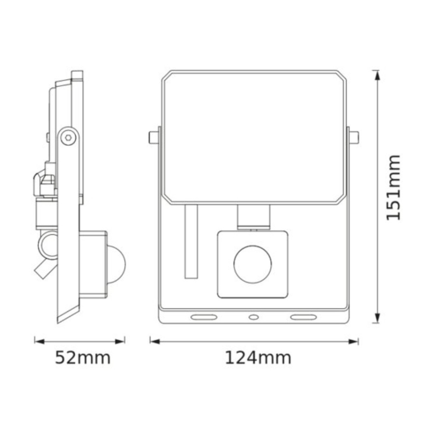 Ledvance - Refletor LED com sensor de movimento e crepúsculo FLOODLIGHT LED/20W/230V 3000K IP65