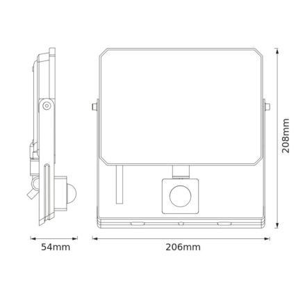 Ledvance - Projetor LED com sensor de movimento e de crepúsculo LED/50W/230V 3000K IP65