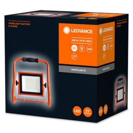 Ledvance - Refletor LED R-STAND LED/20W/5V 2200 mAh IP44