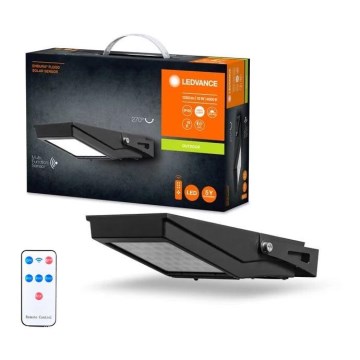 Ledvance - Refletor solar LED exterior com sensor de movimento e crepúsculo FLOOD LED/10W/3,6V 2000 mAh IP65 + controlo remoto