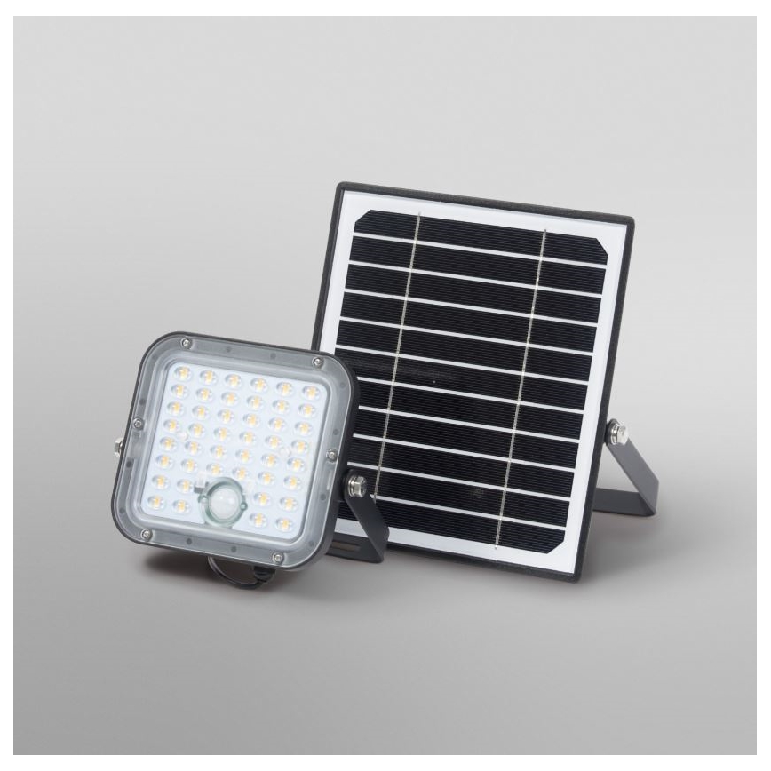 Ledvance - Refletor solar LED regulável com sensor de movimento e crepúsculo FLOOD SPLIT LED/10W/3,2V 5000 mAh IP65 + controlo remoto