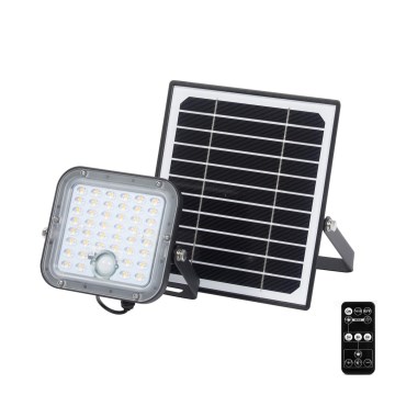 Ledvance - Refletor solar LED regulável com sensor de movimento e crepúsculo FLOOD SPLIT LED/10W/3,2V 5000 mAh IP65 + controlo remoto