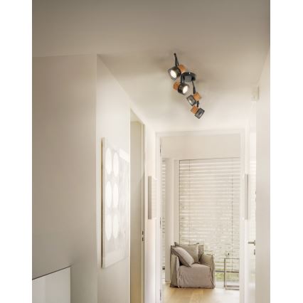 Ledvance - Luminária de Teto LED DECOR CORK 4xGU10/3,4W/230V