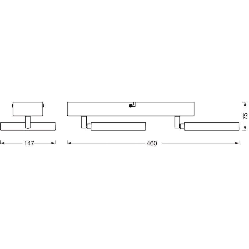 Ledvance - Luminária de Teto LED DECOR SATURN 2xLED/11W/230V 3000/4200/6500K