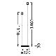 Ledvance - Suporte de candeeiro DECOR STICK 2xE27/40W/230V antracite