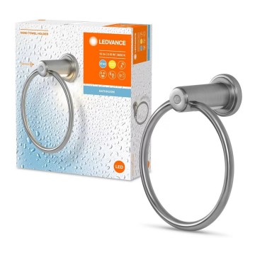 Ledvance - Suporte para toalhas com iluminação LED, 3xAAA, IP44
