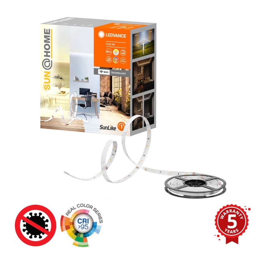 Ledvance - Tira LED com regulação  SUN@HOME FLEX 3m LED/13,5W/230V 2200-5000K Wi-Fi CRI 95
