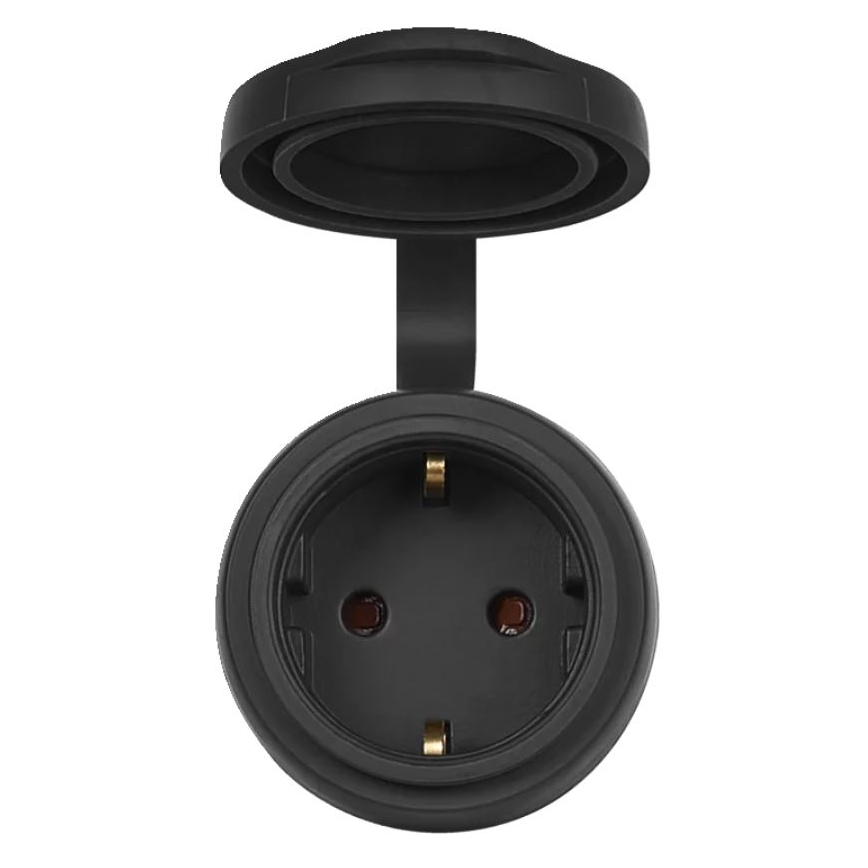 Ledvance - Tomada inteligente para exterior SMART+ 3680W/230V/Tipo F/SCHUKO 16A IP44 preto