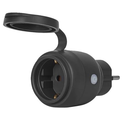 Ledvance - Tomada inteligente para exterior SMART+ 3680W/230V/Tipo F/SCHUKO 16A IP44 preto