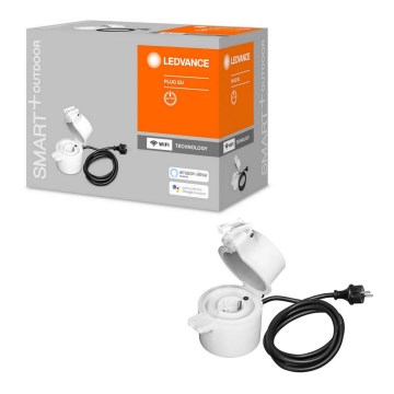 Ledvance - Tomada inteligente para exterior SMART+ PLUG SCHUKO 3680W IP44 Wi-Fi