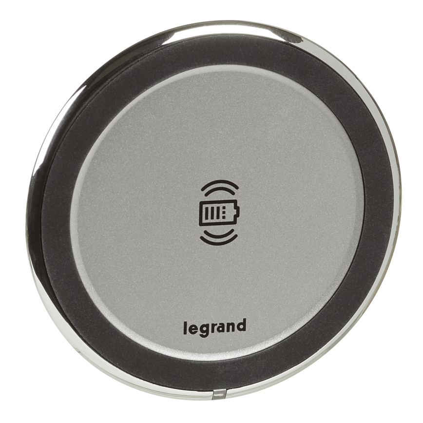 Legrand 077640L - Carregador sem fios para topo de mesa 15W IP44