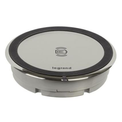 Legrand 077640L - Carregador sem fios para topo de mesa 15W IP44