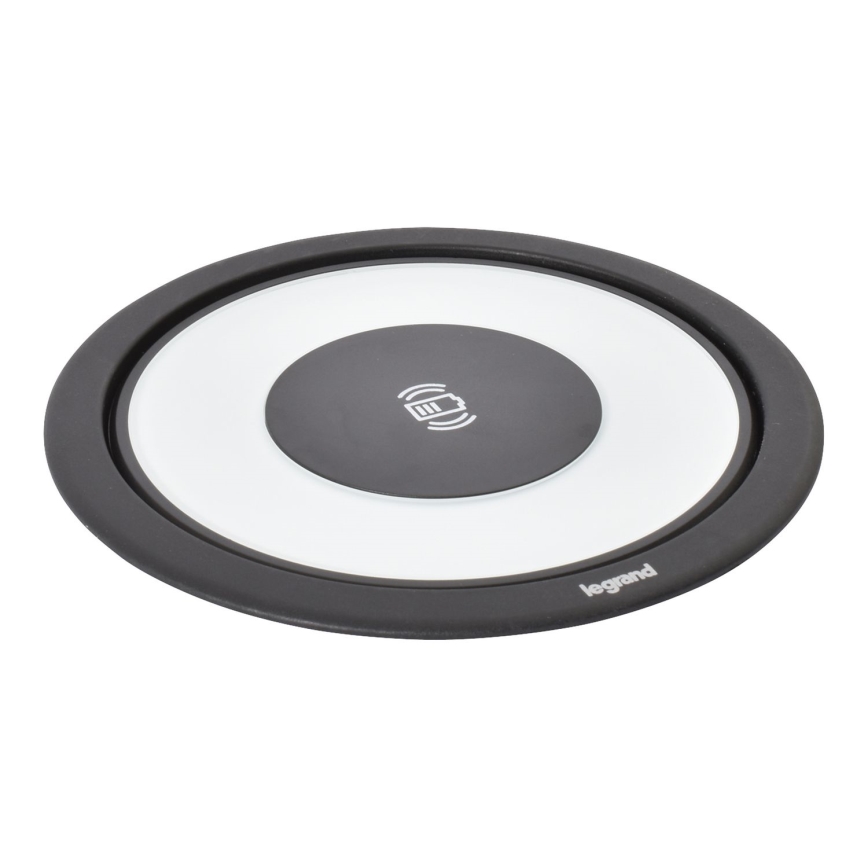 Legrand 654981 - Coluna de tomadas para tampo de mesa 4x230V + 2xUSB-A + 2xUSB-C + carregamento sem fios