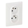Legrand 753186 - Tomada doméstica VALENA LIFE 250V/16A 2x2P+T branca