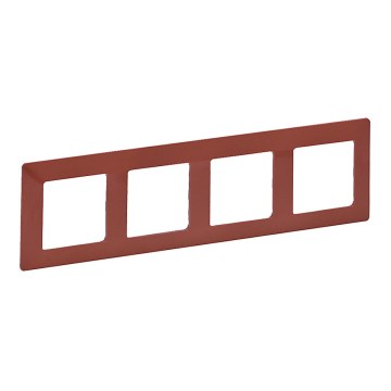 Legrand 754074 - Moldura para interruptores VALENA LIFE 4P tijolo