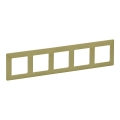 Legrand 754085 - Moldura para interruptores VALENA LIFE 5P verde