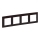 Legrand 754174 - Moldura para interruptores VALENA LIFE 4P, acabamento em madeira escura