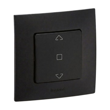 Legrand - Comando para estores NILOE com moldura preta