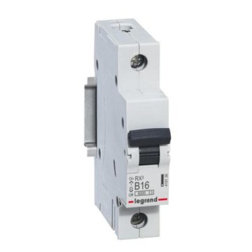 Legrand - Disjuntor modular unipolar RX3 1P B 16A 6000A