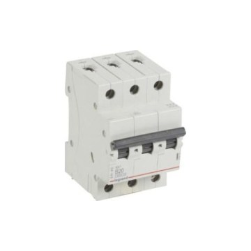 Legrand - Disjuntor tripolar RX3 3P B 20A 6000A