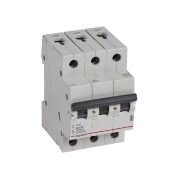 Legrand - Disjuntor tripolar RX3 3P B 25 A 6000 A