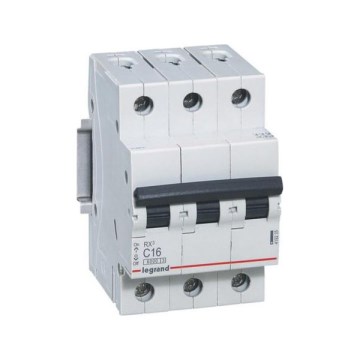 Legrand - Disjuntor tripolar RX3 3P C 16A 6000A