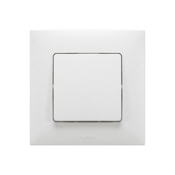 Legrand - Interruptor de escada č. 6 com moldura NILOE branco