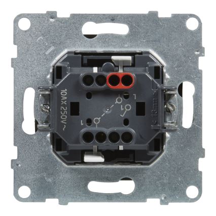 Legrand - Interruptor de escada duplo n.º 6+6 sem moldura SUNO preto
