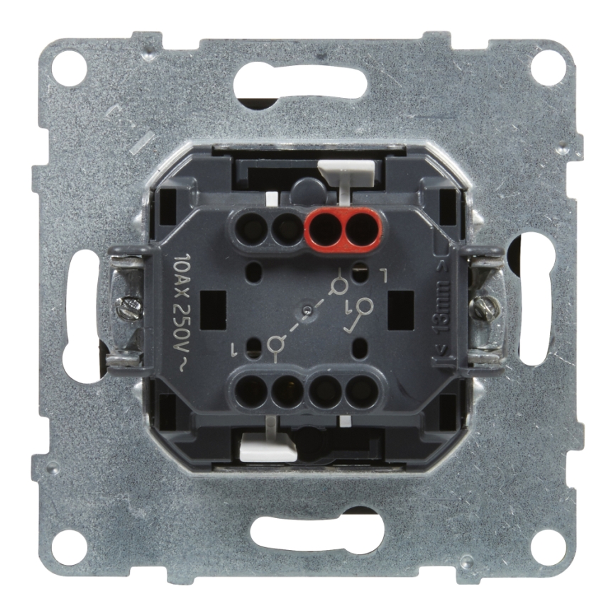 Legrand - Interruptor de escada duplo n.º 6+6 sem moldura SUNO preto