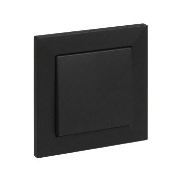 Legrand - Interruptor de escada n.º 6 com moldura SUNO preta
