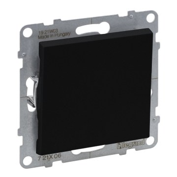 Legrand - Interruptor de escada n.º 6 sem moldura SUNO preto