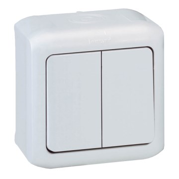 Legrand - Interruptor de parede em série č. 5 FORIX IP44 branco